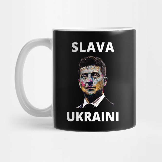 SLAVA UKRAINI VOLODYMYR ZELENSKYY THE HERO STAND WITH UKRAINE PROTEST PUTIN by ProgressiveMOB